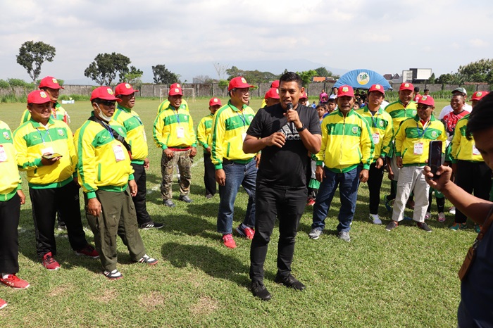 Wali Kota Kediri Abdullah Abu Bakar saat memberikan sambutan. foto: ist.
