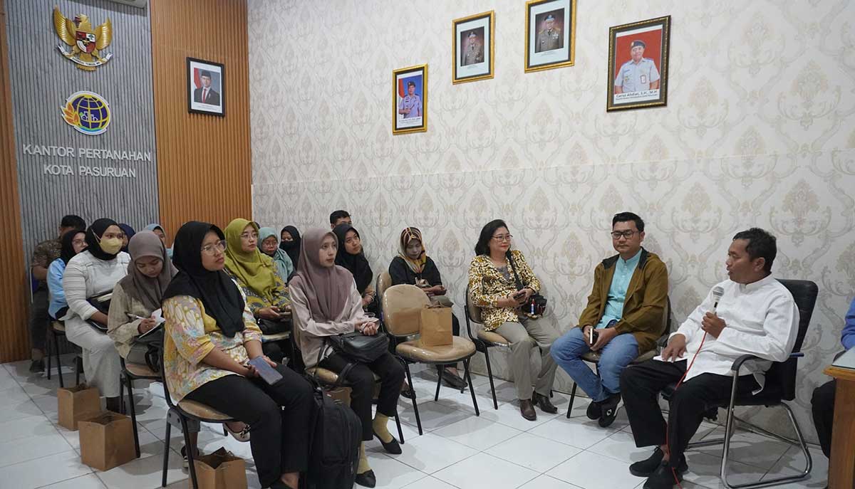 Sosialisasi dan Koordinasi Peningkatan Kualitas Data Pertanahan yang digelar Kantah Kota Pasuruan.