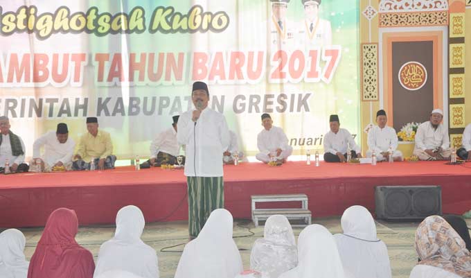 Awali Tahun 2017, Pemkab Gresik Gelar Istighosah Kubro