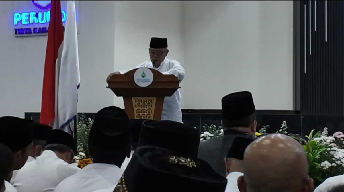 Bupati Malang saat memberi sambutan.