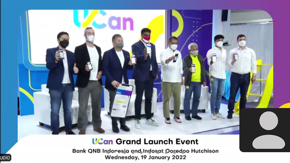 Suasana ketika Indosat Ooredoo Hutchison dan QNB melaunching Ucan.
