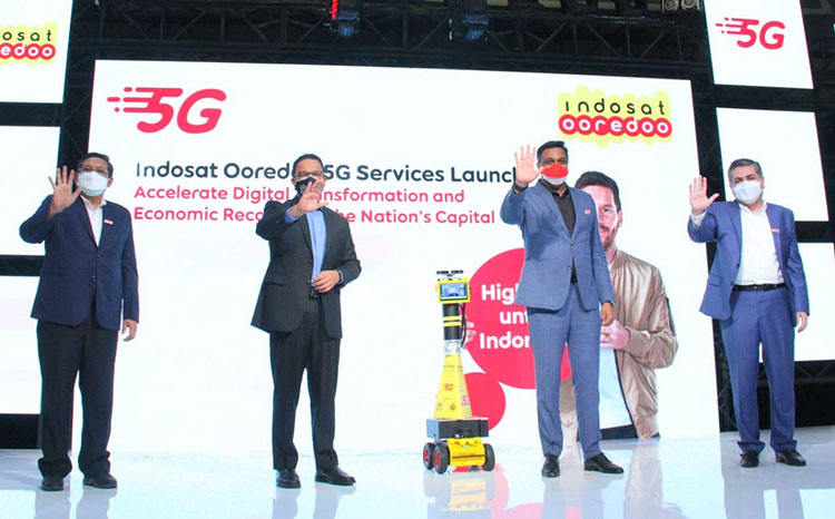Launching jaringan 5G Indosat di Jakarta. (foto: ist)