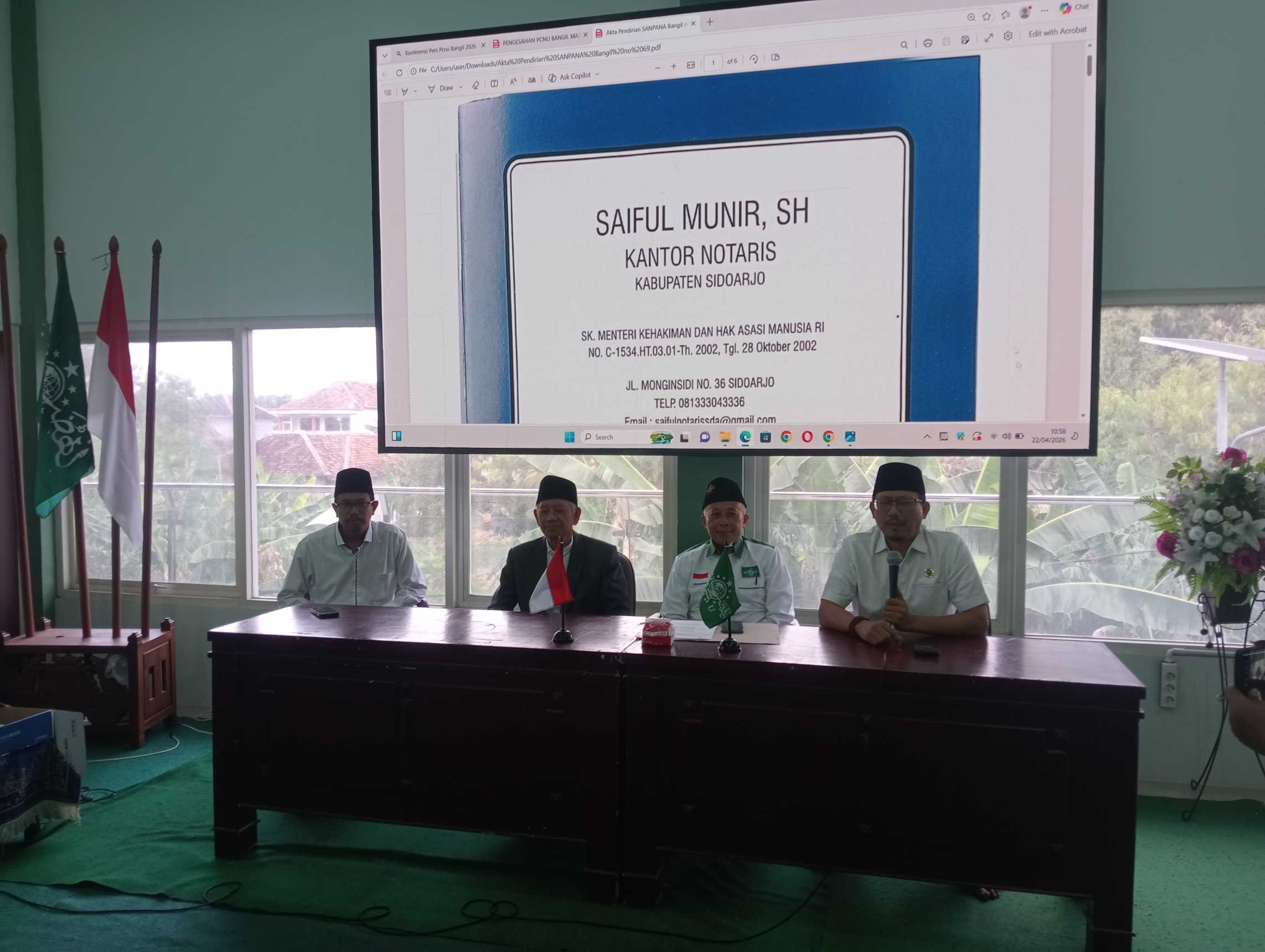 PCNU Bangil Tegaskan Legalitas Yayasan Pancawahana, Sudiono Fauzan: Kami Siap Tempuh Jalur Hukum