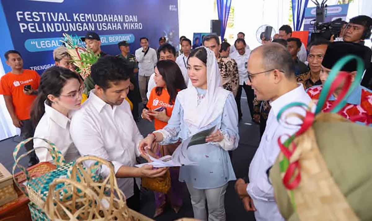 Anggota DPR RI, Novita Hardini, saat berada di Trenggalek.