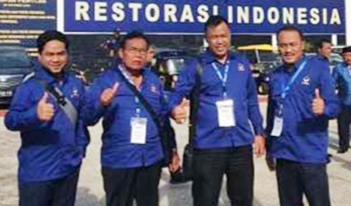 Anggota F-Partai Nasdem DPRD Kabupaten Kediri dari kiri Khusnul Arif, H Syafaat, Antox Prapungkajaya, dan Lutfi Mahmudiono.