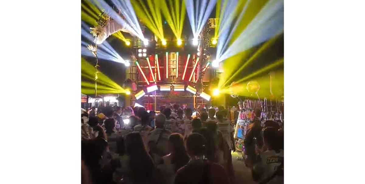 Salah satu festival sound horeg di Kota Batu.