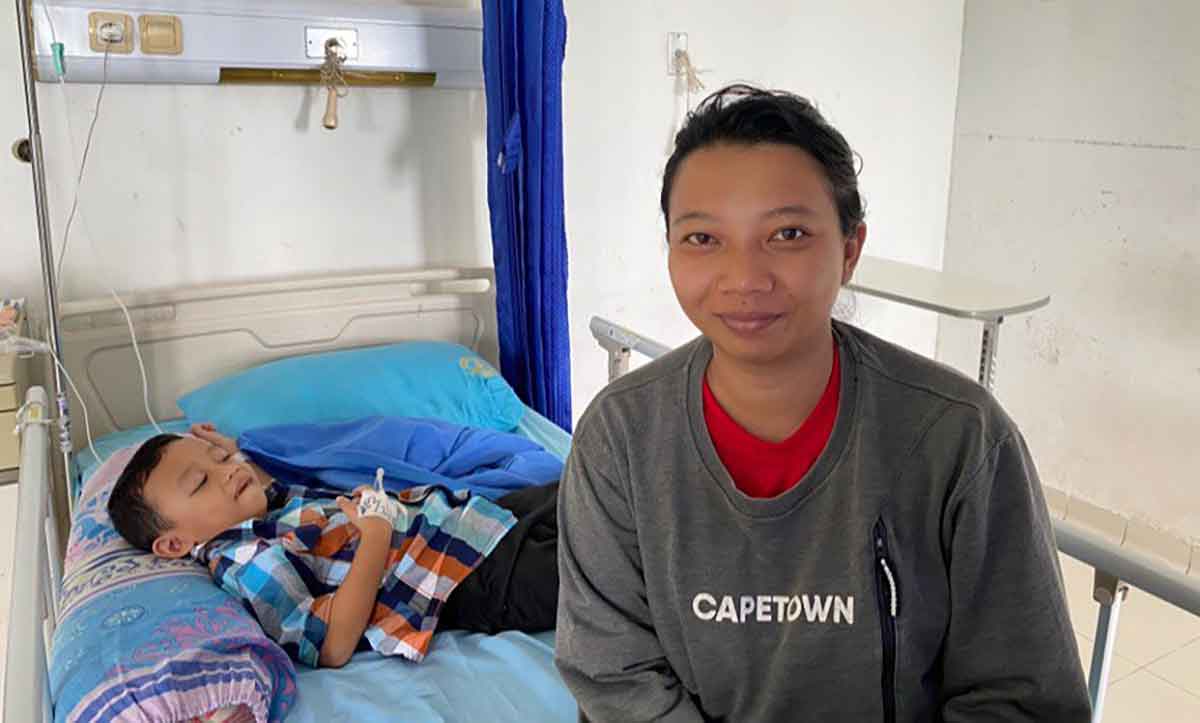 Salah satu peserta JKN dari Kecamatan Ngasem, Kabupaten Kediri, Henma Wihelmina (29). Foto: Ist