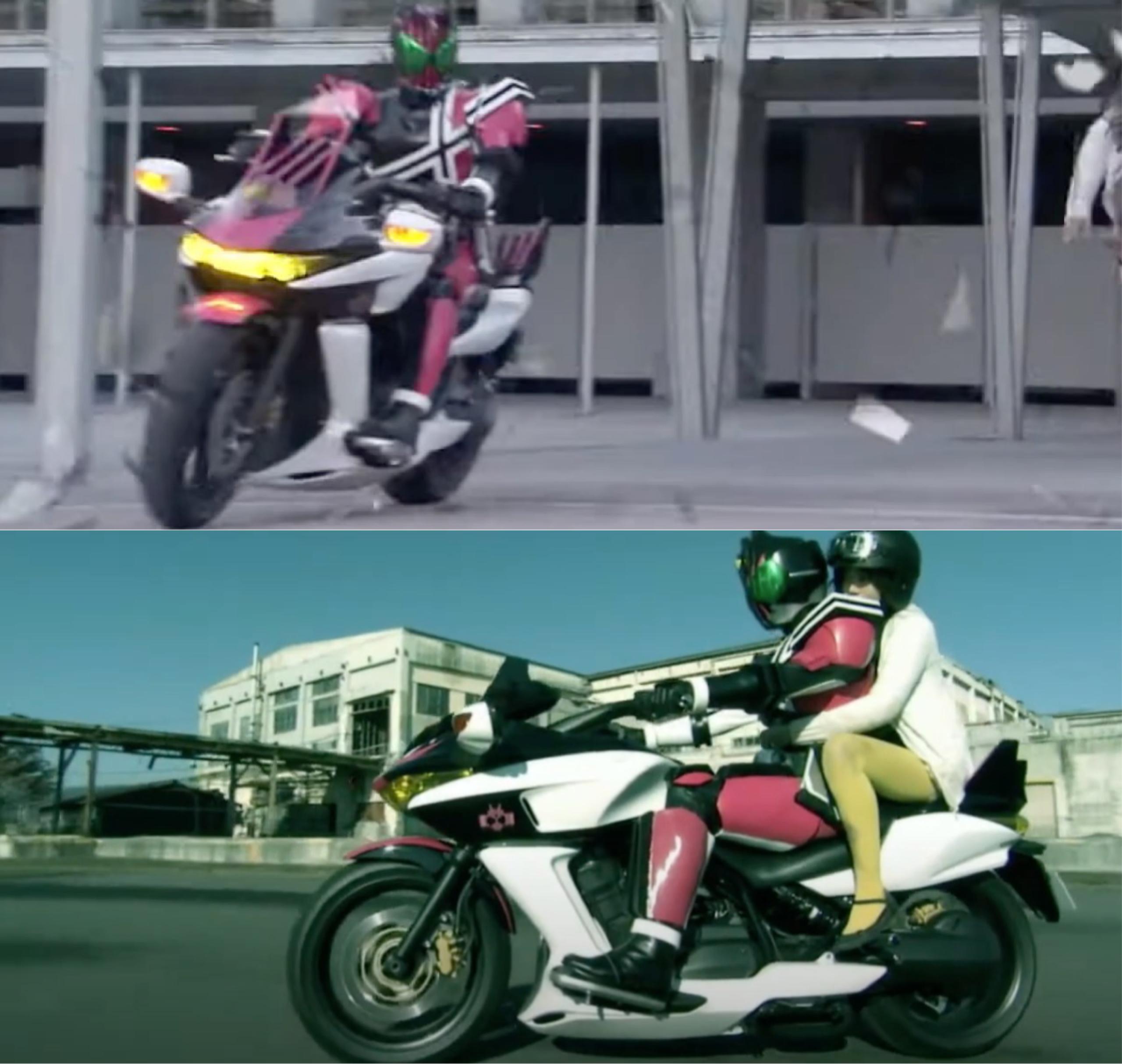 Machine Decader, kendaraan jagoan milik Kamen Rider Decade yang basicnya adalah Honda DN-01