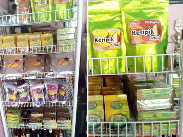 Berbagai varian jajanan berbahan salak. foto: Tari UTM/ BANGSAONLINE