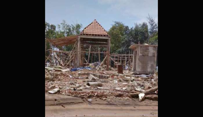 Permukiman warga yang ludes tersapu banjir dua pekan lalu. Foto: IST
