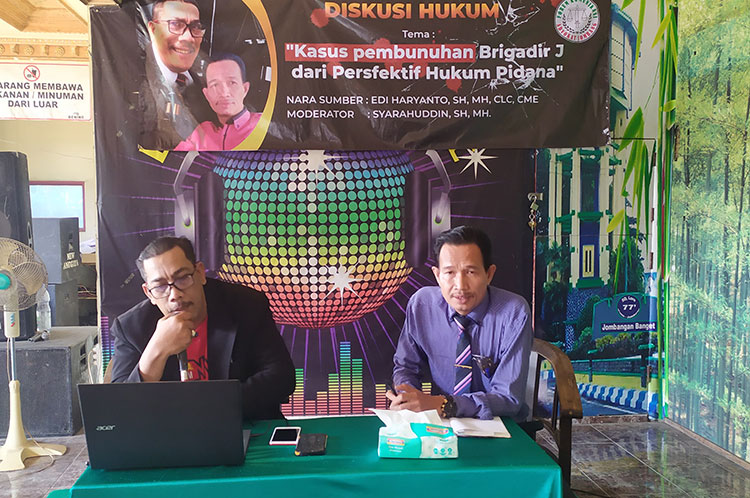 Tanggapi Kasus Pembunuhan Brigadir J, Advokat di Jombang Gelar Diskusi Hukum 