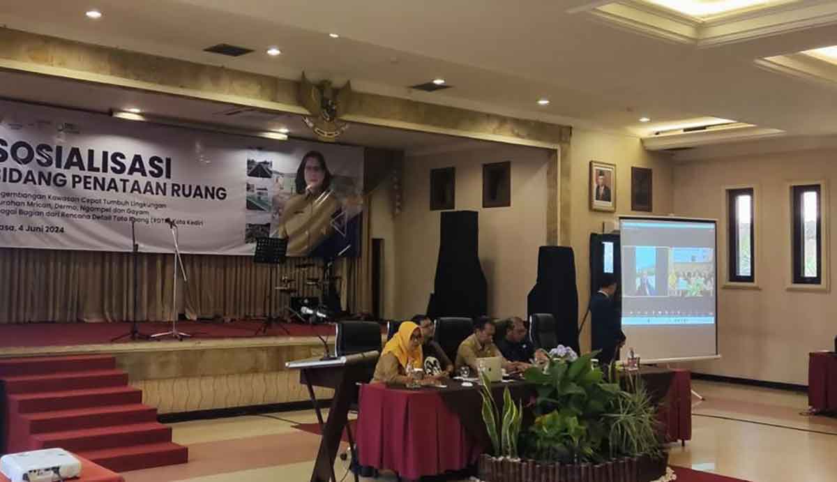 Sosialisasi bidang penataan ruang tentang pengembangan kawasan cepat tumbuh lingkungan di Kota Kediri. Foto: Ist