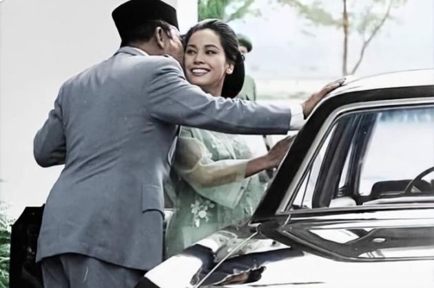 (Bung Karno bersama istri no 5, Ratna Sari Dewi. Wanita asal Jepang ini dikenal sangat cantik. foto: instagram)