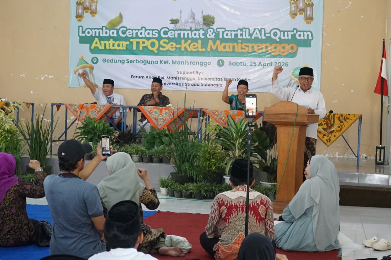 Wawali Kediri Beri Semangat Peserta Lomba Tartil dan Cerdas Cermat Al-Quran di Manisrenggo