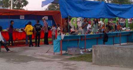 Ajang permainan ketangkasan yang mengandung unsur judi. (Yudi EP/BANGSAONLINE)