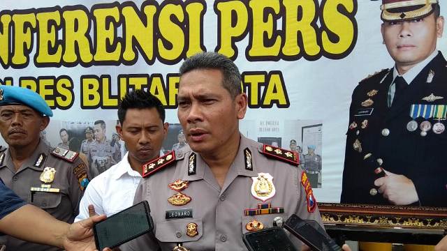 Kapolres Blitar Kota AKBP Leonard M Sinambela.