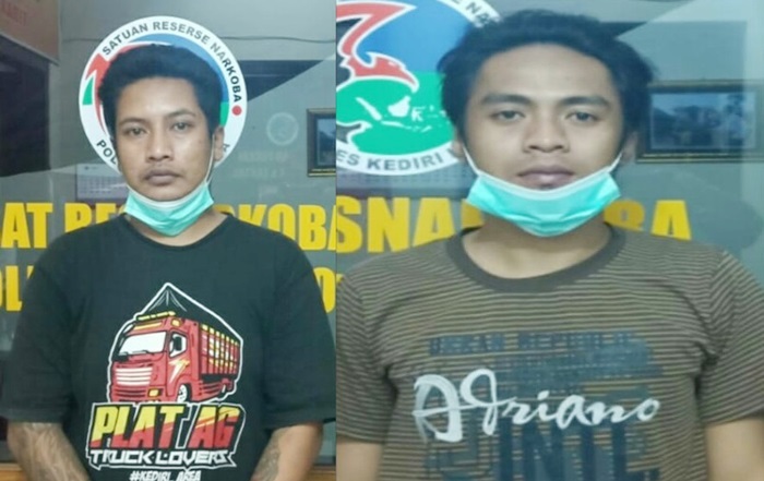 Dua tersangka Fariza dan Ricco usai ditangkap petugas. foto: ist.
