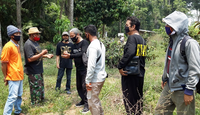 Puluhan Komunitas Pecinta Lingkungan Kediri Survei Lokasi di Alas Simpenan