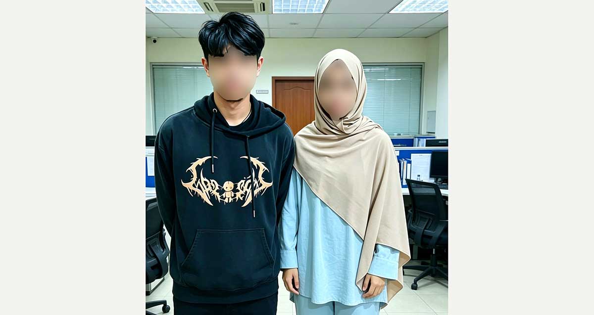 Pelaku curas atau pencurian dengan kekerasan saat diamankan petugas dari Satreskrim Polres Batu.