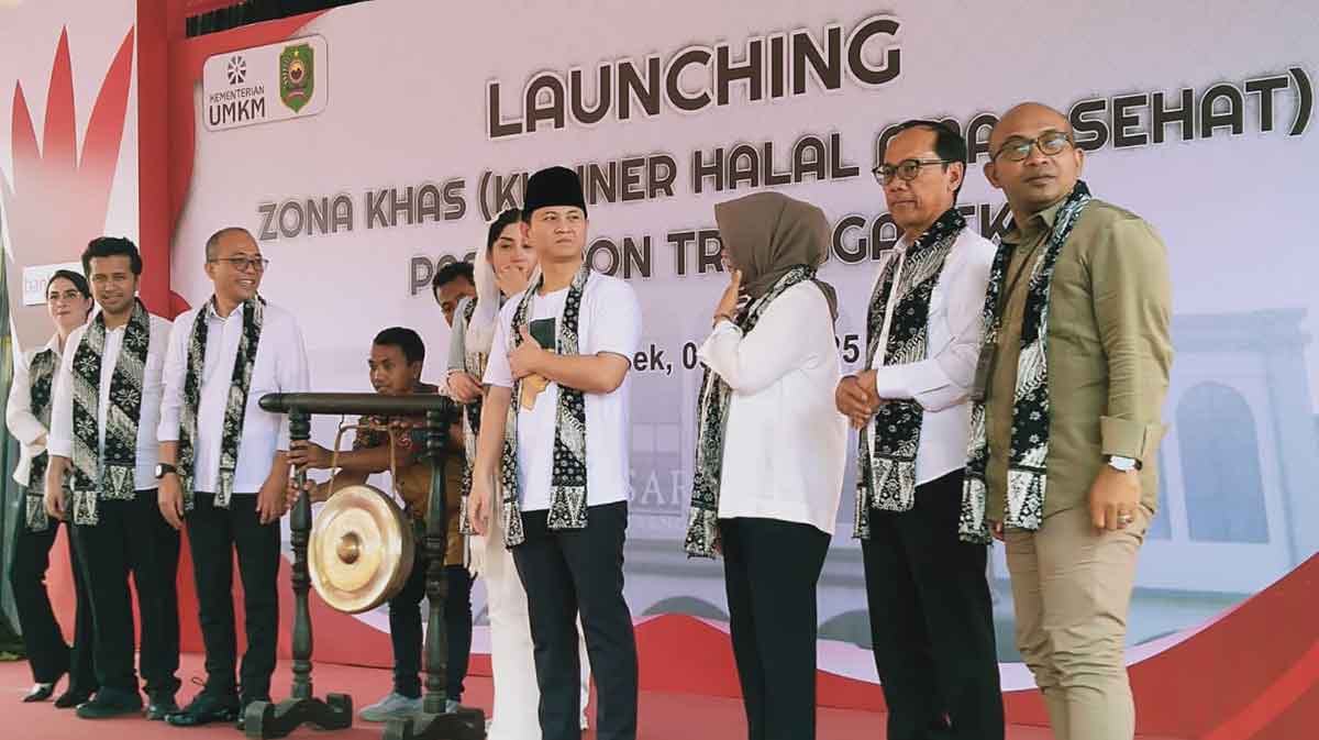 Launching Zona Khas atau akronim dari Kuliner Halal dan Sehat di Trenggalek.