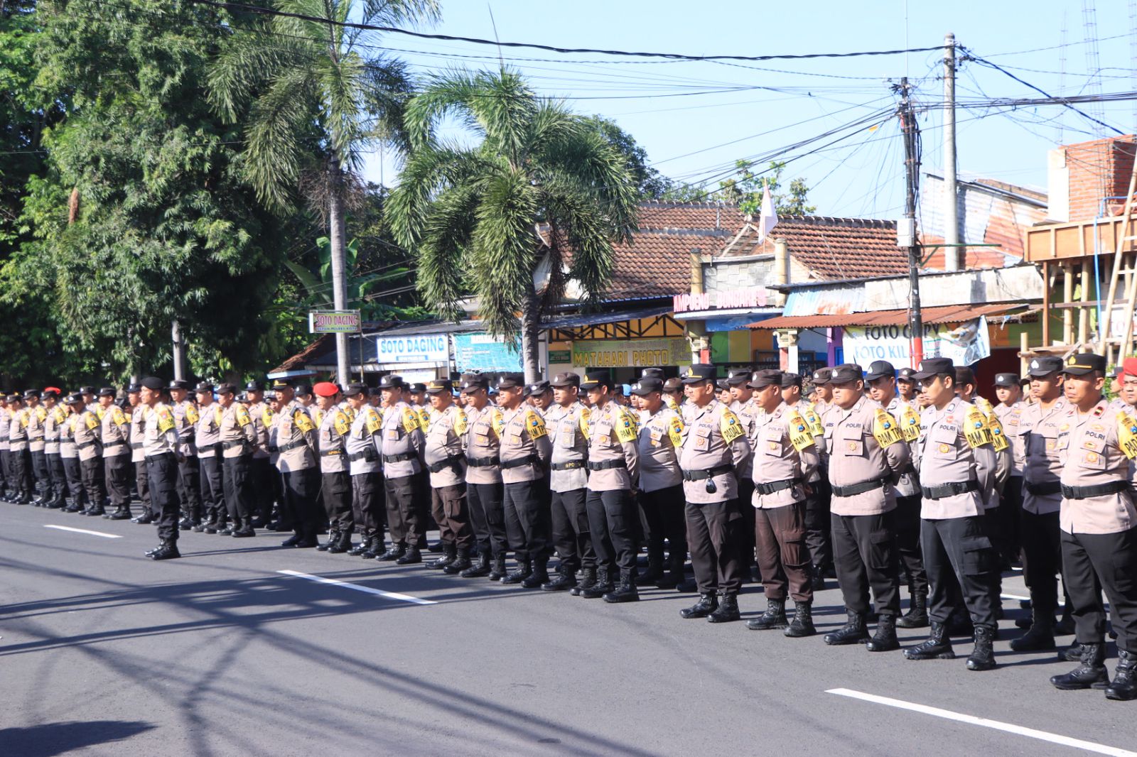 Pengamanan jelang Pemilu 2024 Polres Blitar Kota (dok. Ist)