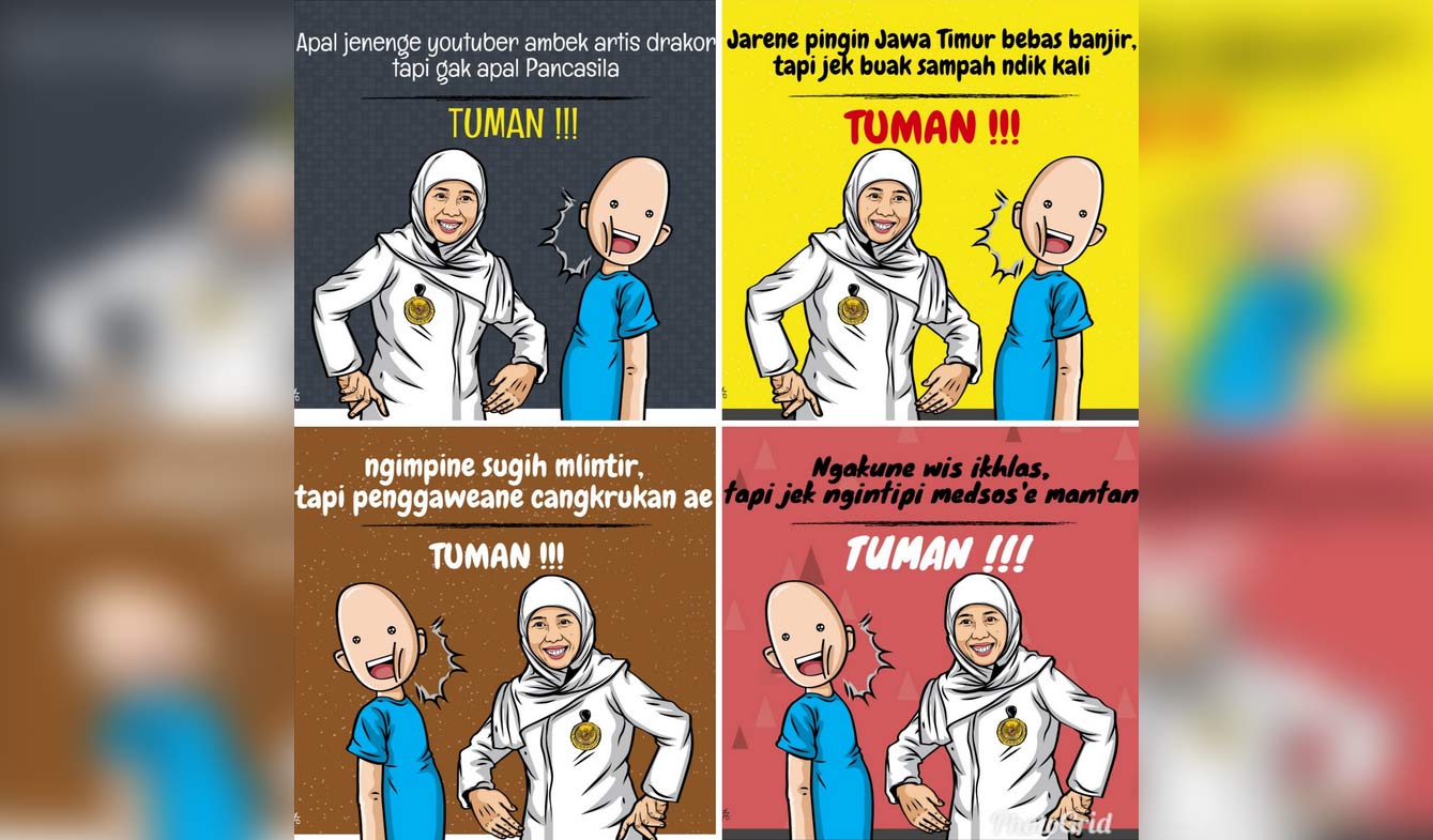 Ini Meme Tuman Versi Gubernur Khofifah Bangsa Online Cepat