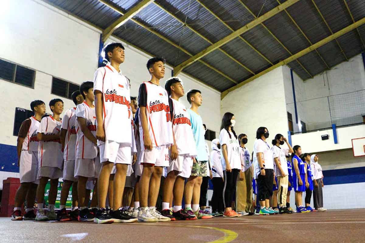 Persiapan Kejuaraan Provinsi ke XII Bola Basket di Kota Probolinggo