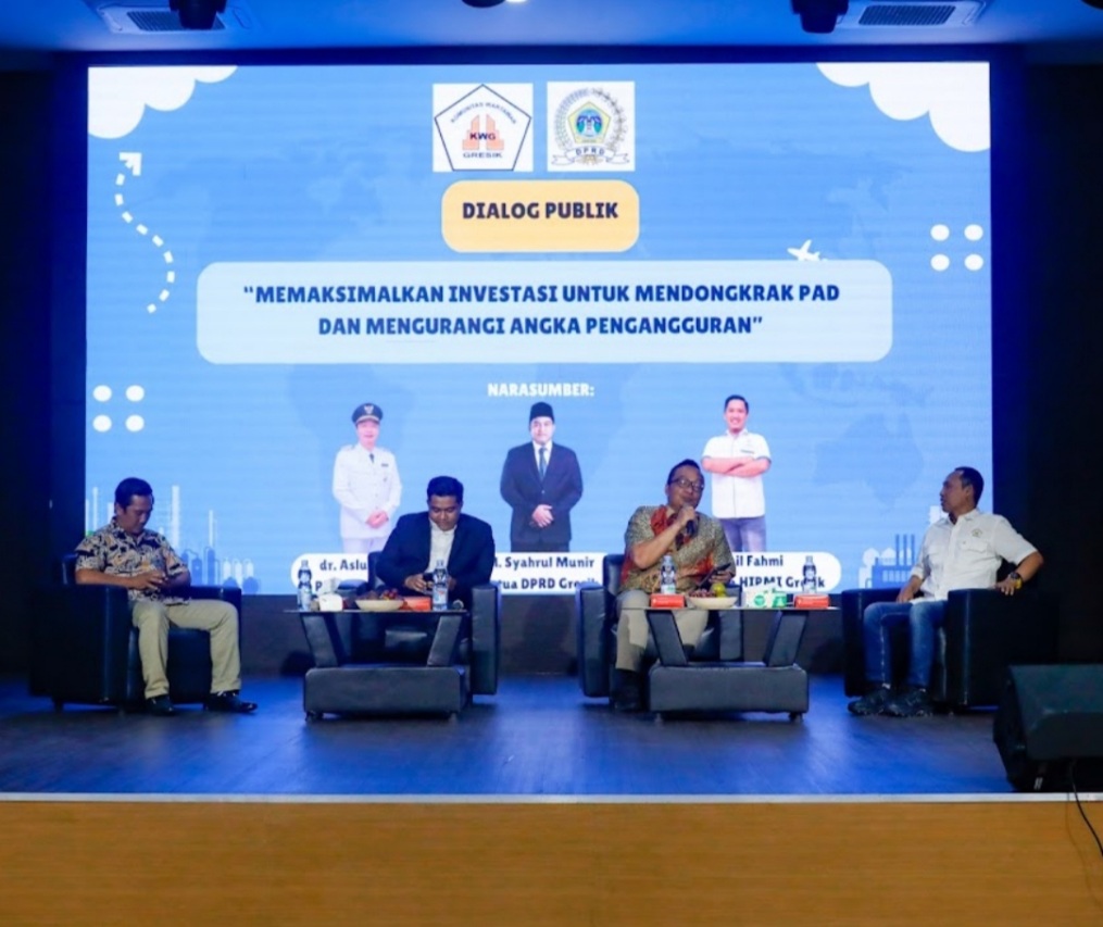 KWG Gelar Dialog Publik, Plt Bupati dan Ketua DPRD Bahas Iklim Investasi di Gresik