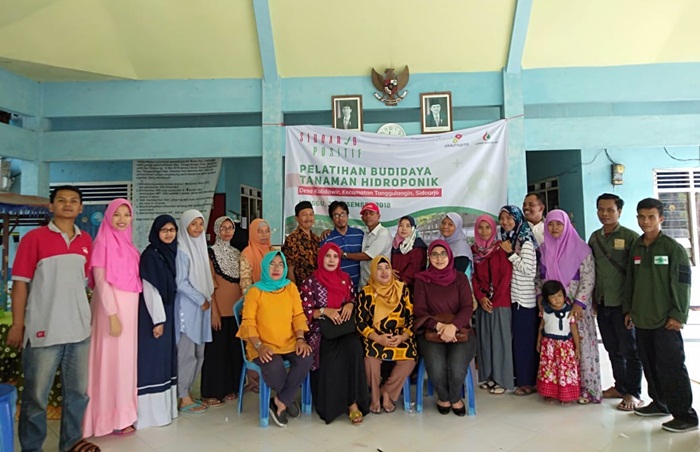 Gandeng Lapindo Brantas, Sidoarjo Positif Gelar Pelatihan Hidroponik