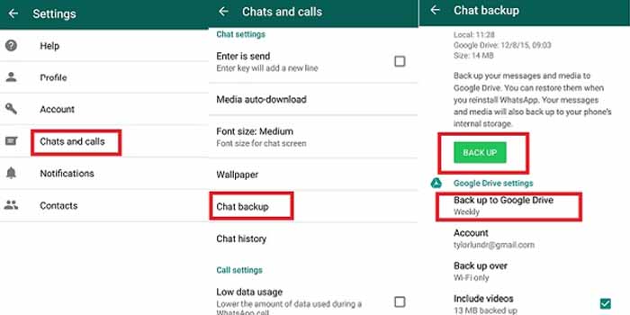 proses backup chat whatsapp