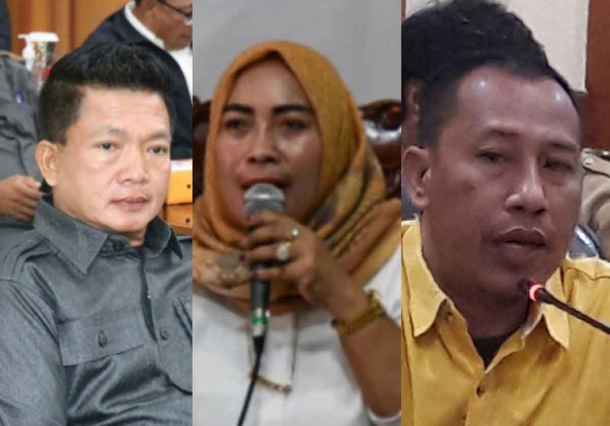 Kolase foto dari kiri ke kanan Wongso Negoro, Anis Ambiyo Putri, dan Asroin Widiana.