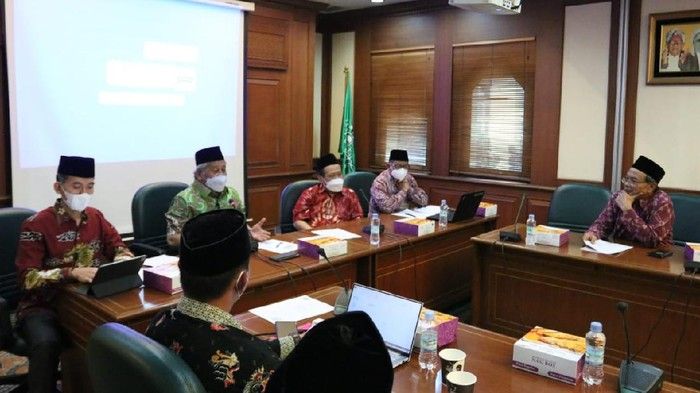 Ilustrasi: Panitia Muktamar NU ke-34 yang akan digelar di Lampung rapat di kantor PBNU. Foto: ist