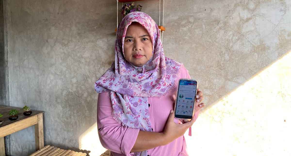 Hariati, salah satu peserta JKN yang berasal dari Kecamatan Papar, Kabupaten Kediri. Foto: Ist 