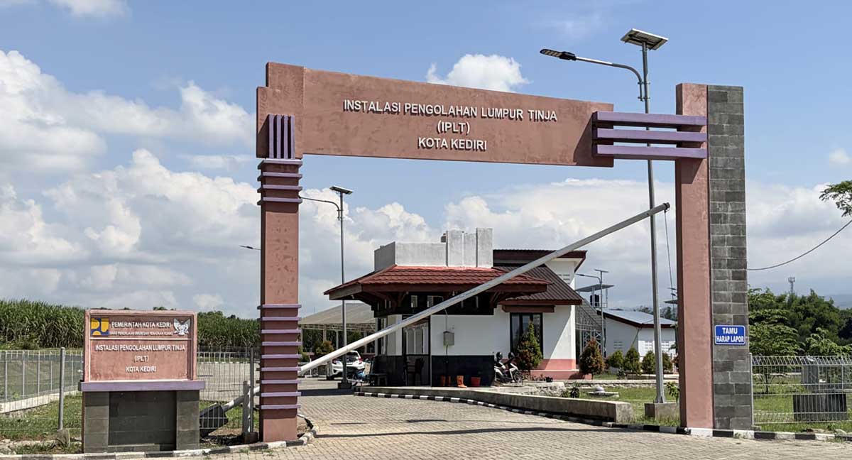 IPLT yang berada di Kelurahan Campurejo, Kecamatan Mojoroto, Kota Kediri. Foto: Ist
