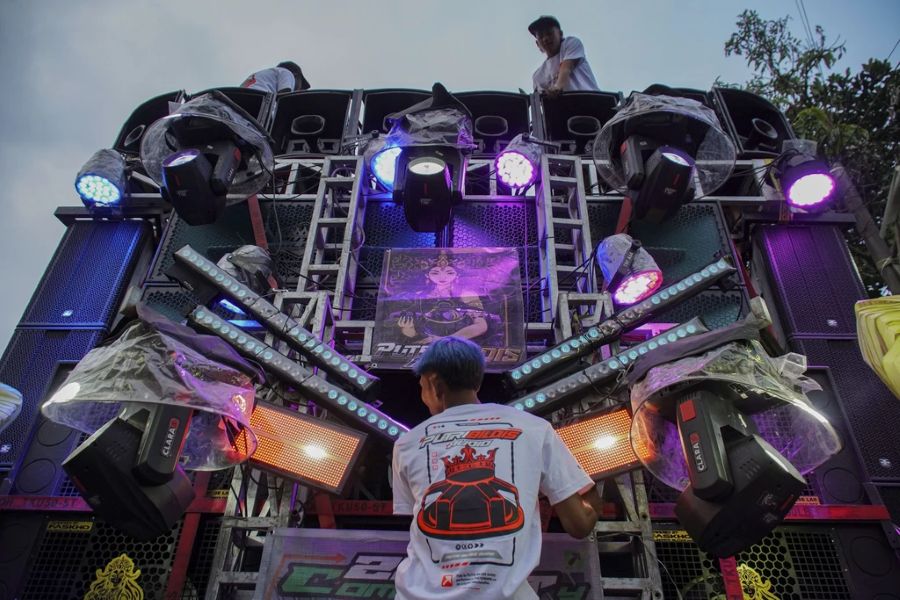 Ilustrasi sound horeg (Antara)