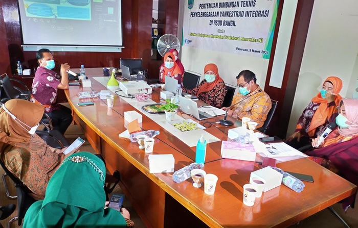 Kegiatan Bimtek Yankestrad Integrasi di RSUD Bangil.
