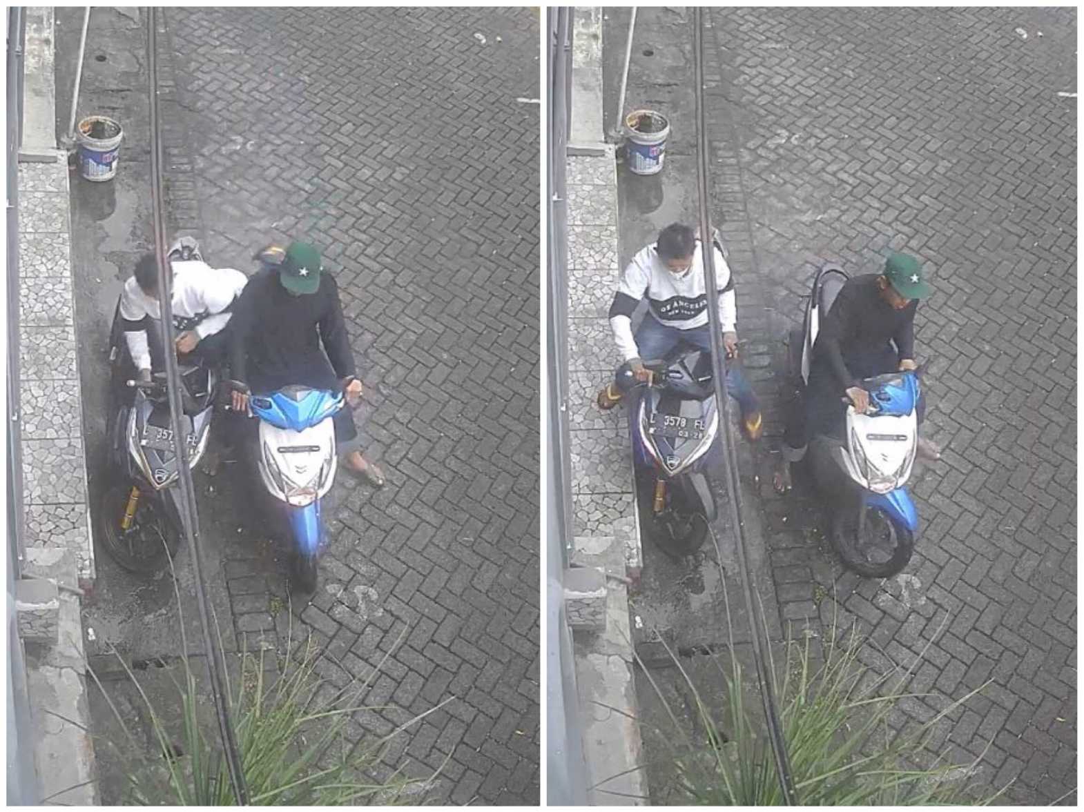 Pelaku Beraksi Cepat, Curanmor di Simo Margorejo Surabaya Terekam CCTV