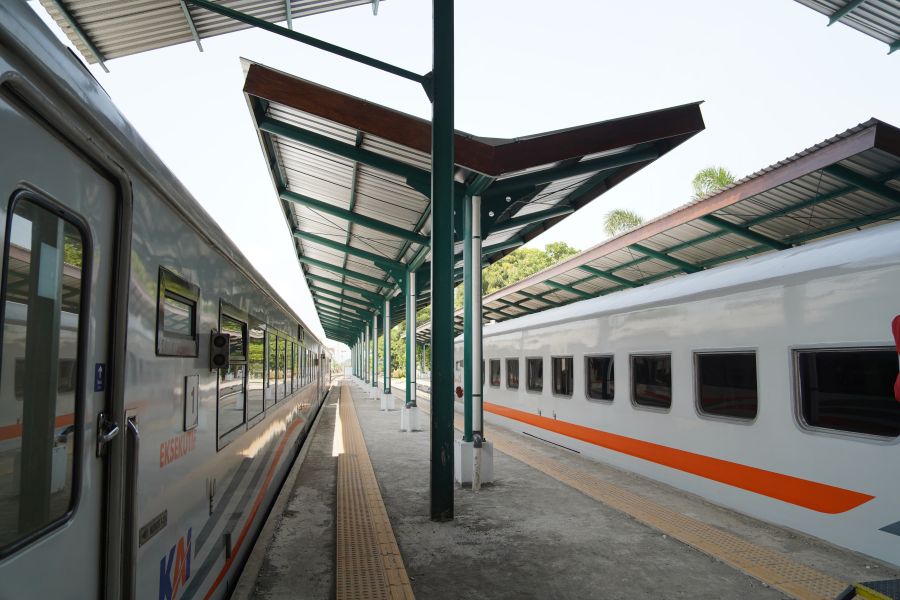 Penampilan Stasiun Kediri yang lebih modern. (Ist)