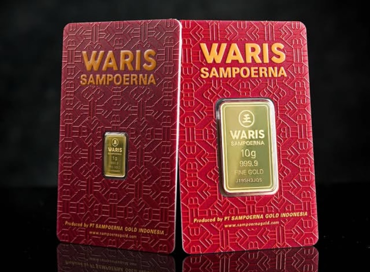 Per hari ini harga emas Waris Sampoerna merosot. Foto: Sampoerna Gold.