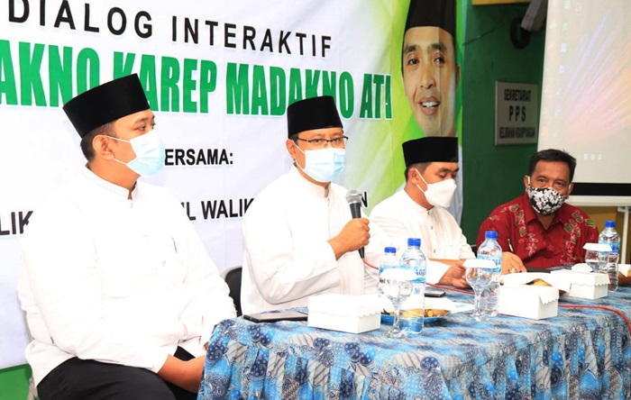 Wali Kota Pasuruan Saifullah Yusuf dan Wakil Wali Kota Pasuruan Adi Wibowo kembali menggelar dialog interaktif guna Madakno Karep dan Madakno Ati, Sabtu (27/3/2021).