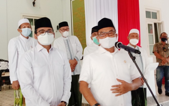 Kepala Staf Kepresidenan (KSP) Indonesia Dr. H. Moeldoko apresiasi peran ulama Bangkalan dalam penanganan Covid-19.