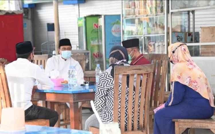 Wali Kota Pasuruan Saifullah Yusuf (Gus Ipul) melakukan kunjungan ke beberapa fasilitas umum. Salah satunya, yakni di Terminal Untung Suropati atau Terminal Wisata Kota Pasuruan, Sabtu (3/4/2021).