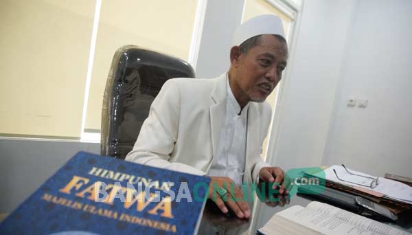 Ketua Majelis Ulama Indonesia (MUI) Kabupaten Jombang, KH Kholil Dahlan. foto: rony suhartomo/ BANGSAONLINE