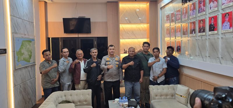 Silaturahmi AJB dan Kapolres Bangkalan