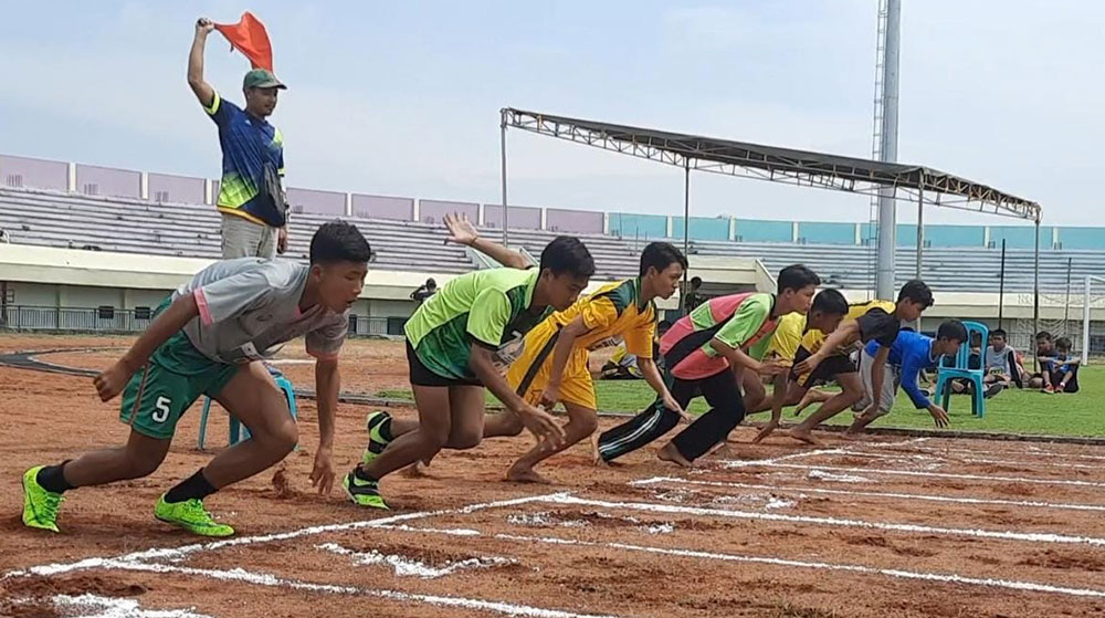 Sejumlah atlet dari Kabupaten Tuban saat berlatih.