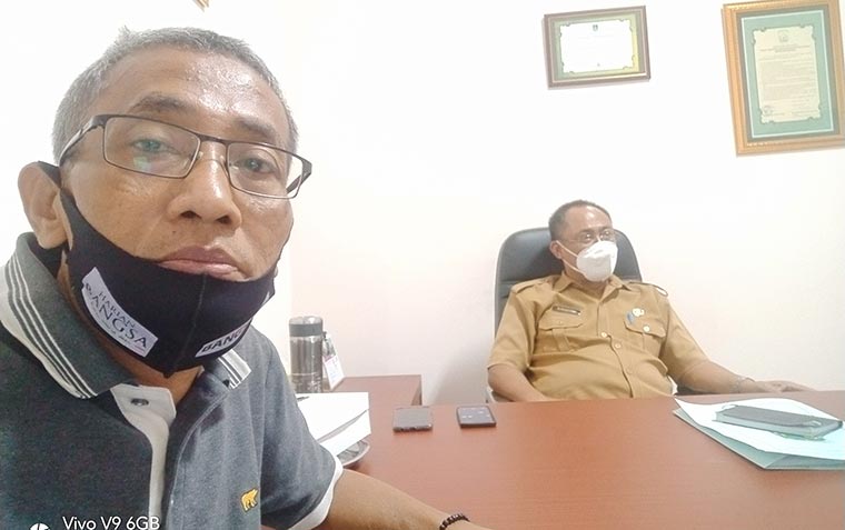 Wartawan HARIAN BANGSA, Supardi, saat bertemu dengan Rd.