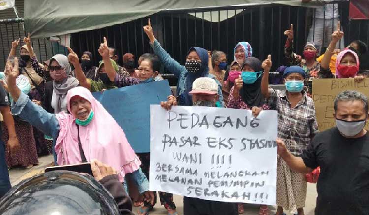 Pedagang Pasar Eks Stasiun Inginkan Pemimpin Peduli Wong Cilik