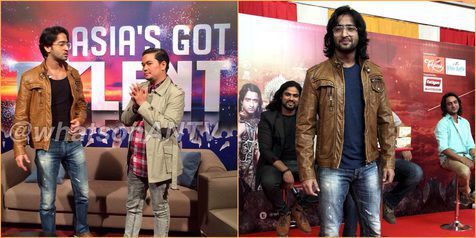 Penampilan Shaheer saat di malaysia (kiri) dan penampilan Shaheer saat di Indonesia bulan Oktober yang sama persis. foto via kapanlagi.com