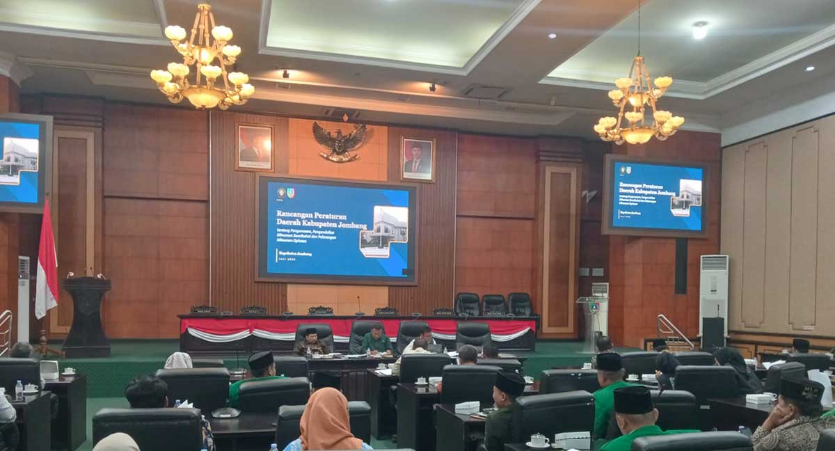 Rapat paripurna DPRD Jombang.