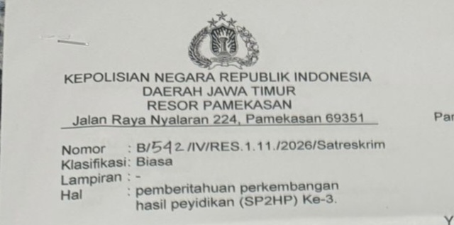 SP2HP penetapan tersangka kasus penipuan jemaah umrah
